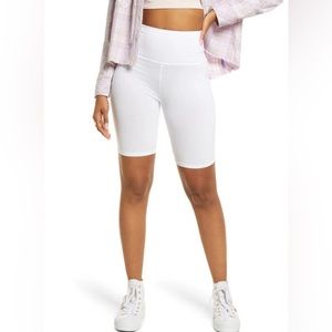 NWT BP - High Wasted Bike Shorts in White Small